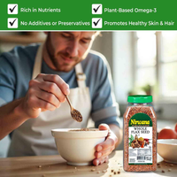 Nirwana Whole Flaxseed – 20oz | Premium Nutritious Flax Seeds for Cooking, Baking & Smoothies