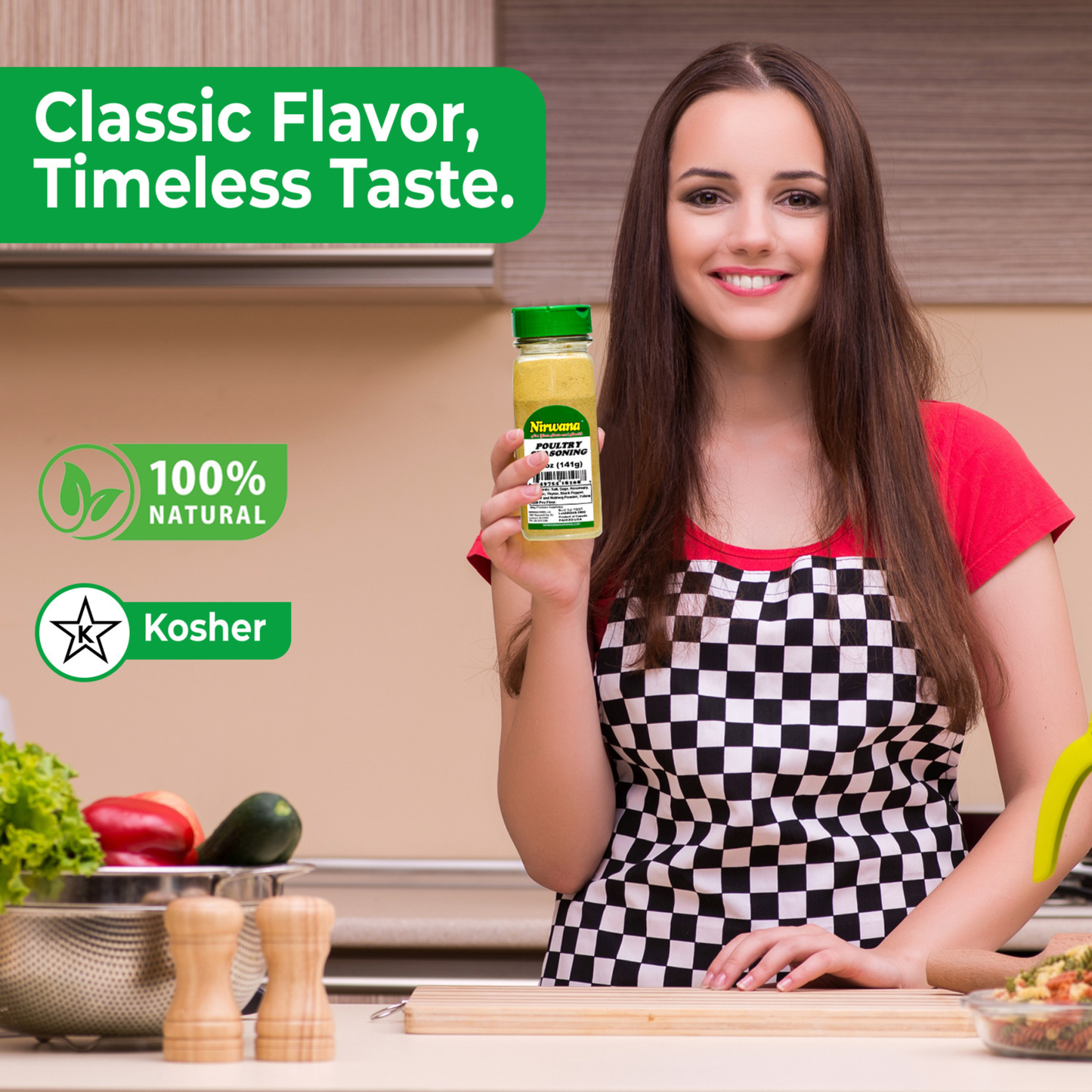 Nirwana Poultry Seasoning – 5oz Small Jar | Premium Herb & Spice Blend for Cooking & Roasting