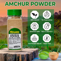 Nirwana Amchur Powder – 8oz Small Jar | Tangy, Aromatic Dried Mango Powder for Cooking & Seasoning