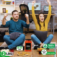 Nirwana Papaya Chunks – Large Jar (1.75 lbs) | Premium Dried Papaya