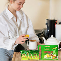 Nirwana Herbal Lemon Ginger Tea – 20 Instant Tea Sachets | Immunity & Wellness Herbal Drink