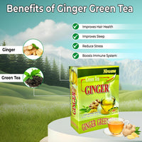 Nirwana Green Ginger Tea – 20 Instant Tea Sachets | Herbal Immune-Boosting Drink