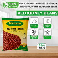 Nirwana Red Kidney Beans (Light) – 4 lbs Bag | Premium Dry Beans for Soups & Everyday Cooking