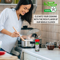 Nirwana Cloves Whole – 1.25 oz Extra-Small Jar | Luang • Clavo | Premium Whole Cloves for Cooking, Baking, Tea & Spice Blends