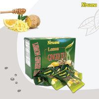 Nirwana Lemon Ginger Tea – Instant Tea Blend (10 & 20 Sachets) | Herbal Immunity Drink