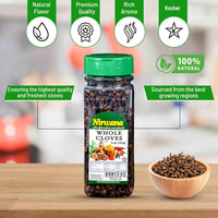 Whole Cloves | Premium Quality for Cooking, Baking, and Beverages | Natural and Aromatic | Ideal for Spices, Seasoning, and Home Remedies - 5 oz Jar by Nirwana