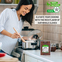 Nirwana Cloves Whole – 4oz (113g) Pouch | Luang • Clavo | Premium Whole Cloves for Cooking, Baking, Tea & Spice Blends