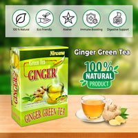 Nirwana Green Ginger Tea – 20 Instant Tea Sachets | Herbal Immune-Boosting Drink