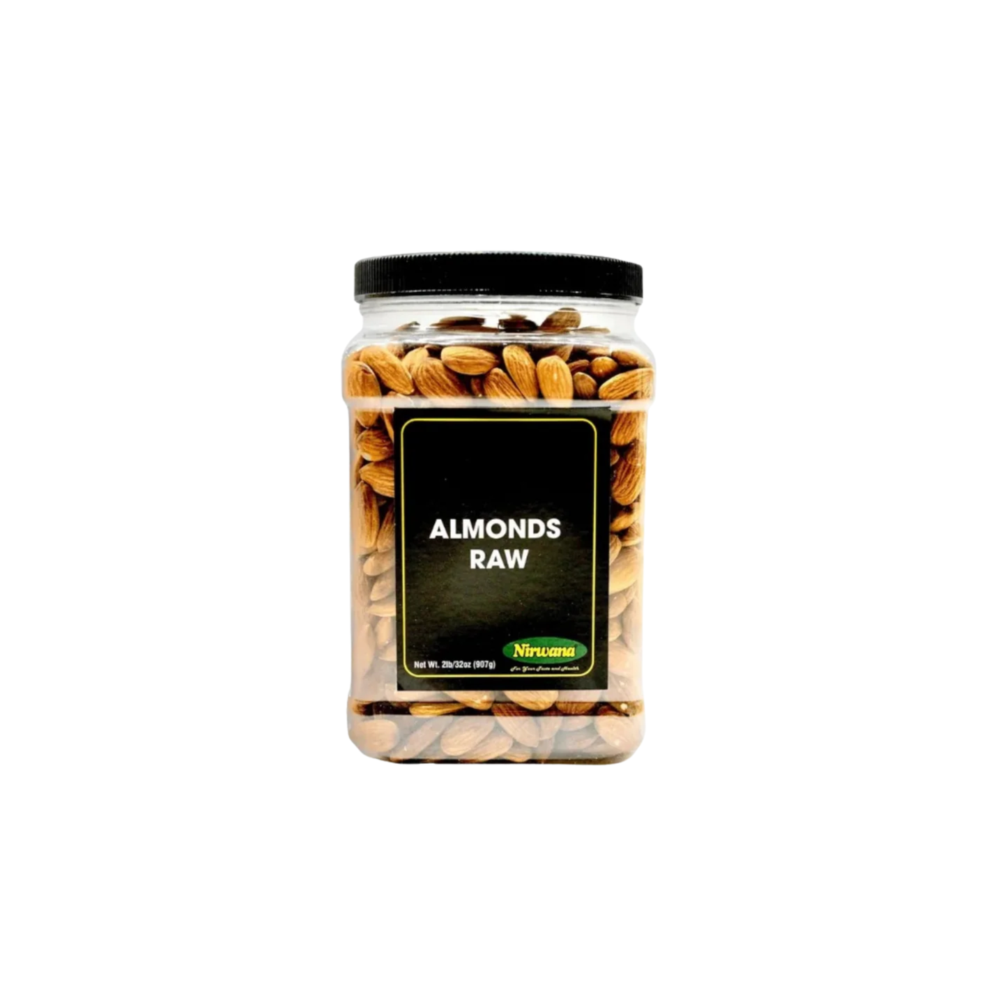 Nirwana Raw Almonds – Premium Quality (2 lb Large Jar)