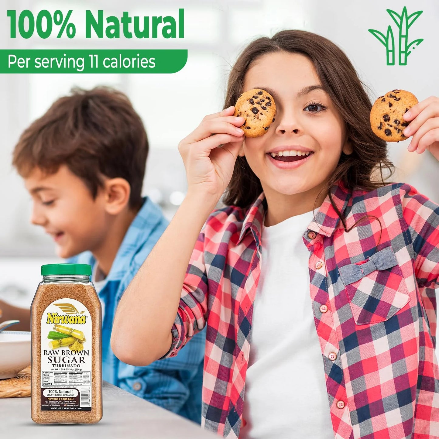 Nirwana Brown Sugar – 30 oz Medium Jar | All-Natural, Unrefined Sweetener