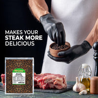 Whole Black Pepper – Bold & Aromatic Pepper for Grinders, Cooking & Seasoning | Ideal for Steaks, BBQ, Soups, and More 16 oz Pouch By Nirwana