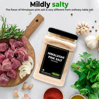 Nirwana Himalaya Pink Salt Fine - Plastic Jar - Sourced From the richest mineral mines in the Himalayan Mountains! – Flaky, & Mineral-Rich – Compatible with Spice Grinders & Salt Shakers 5lb