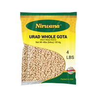 Nirwana Black Matpe Beans (Urad Whole Gota) – 4 lbs Bag | Premium Whole Urad Beans for Curries & Dals
