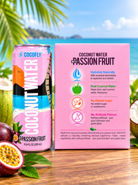 CocoFly Coconut Water | Naturally Refreshing Tropical Hydration | 100% Juice | No Added Sugar | 10.8 fl oz (320mL) Pack of 4