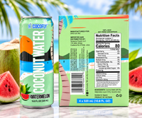 CocoFly Coconut Water | Naturally Refreshing Tropical Hydration | 100% Juice | No Added Sugar | 10.8 fl oz (320mL) Pack of 4