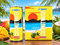CocoFly Coconut Water | Naturally Refreshing Tropical Hydration | 100% Juice | No Added Sugar | 10.8 fl oz (320mL) Pack of 4