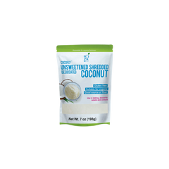 Cocofly Unsweetened Shredded Coconut – 7oz (No Added Sugar, Resealable Pack)