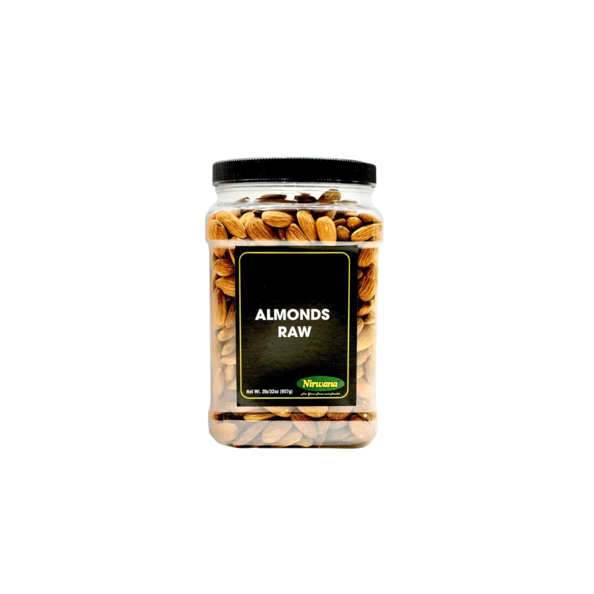 Nirwana Raw Almonds – 2lb Jar