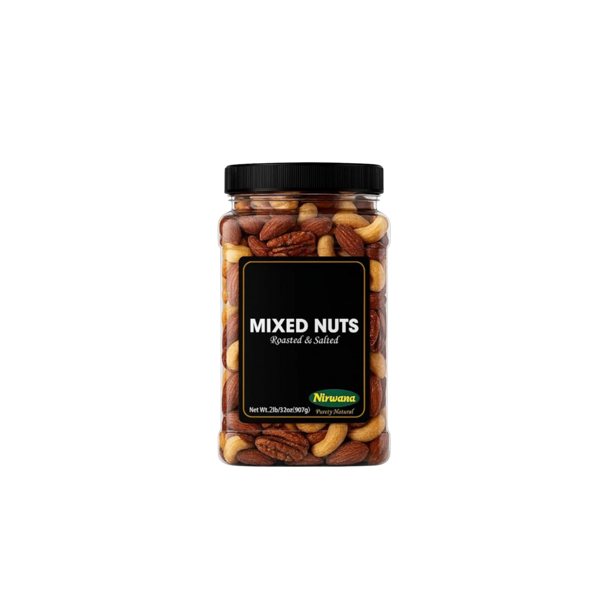 Nirwana Mix Nuts Roasted & Salted – Premium Snack (Jar)