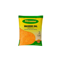 Nirwana Red Split Lentils (Masoor Dal) – 2 lbs Bag | Protein-Rich Pantry Staple for Soups & Curries