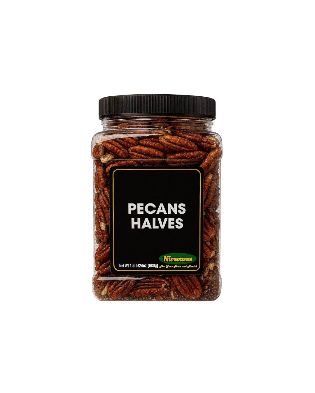 Nirwana Pecan Halves – Premium Quality (Jar)