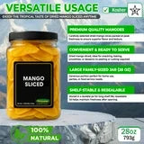 Nirwana Mango Slices – Large Jar (1.75 lbs) | Premium Dried Mango for Snacking & Cooking